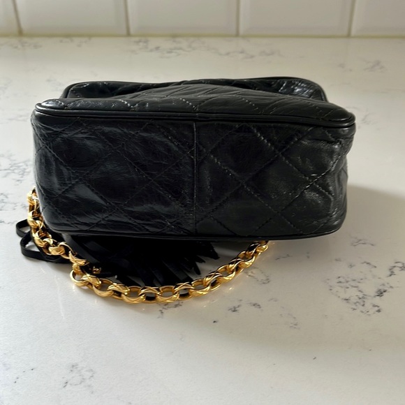 CHANEL Vintage Mini Black Lambskin Camera Bag - Picture 9 of 17
